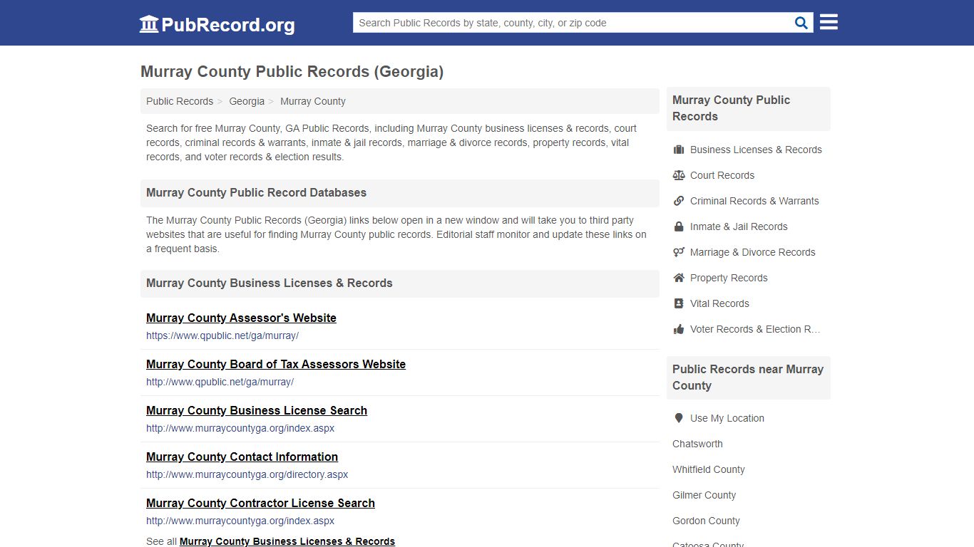 Free Murray County Public Records (Georgia Public Records) - PubRecord.org